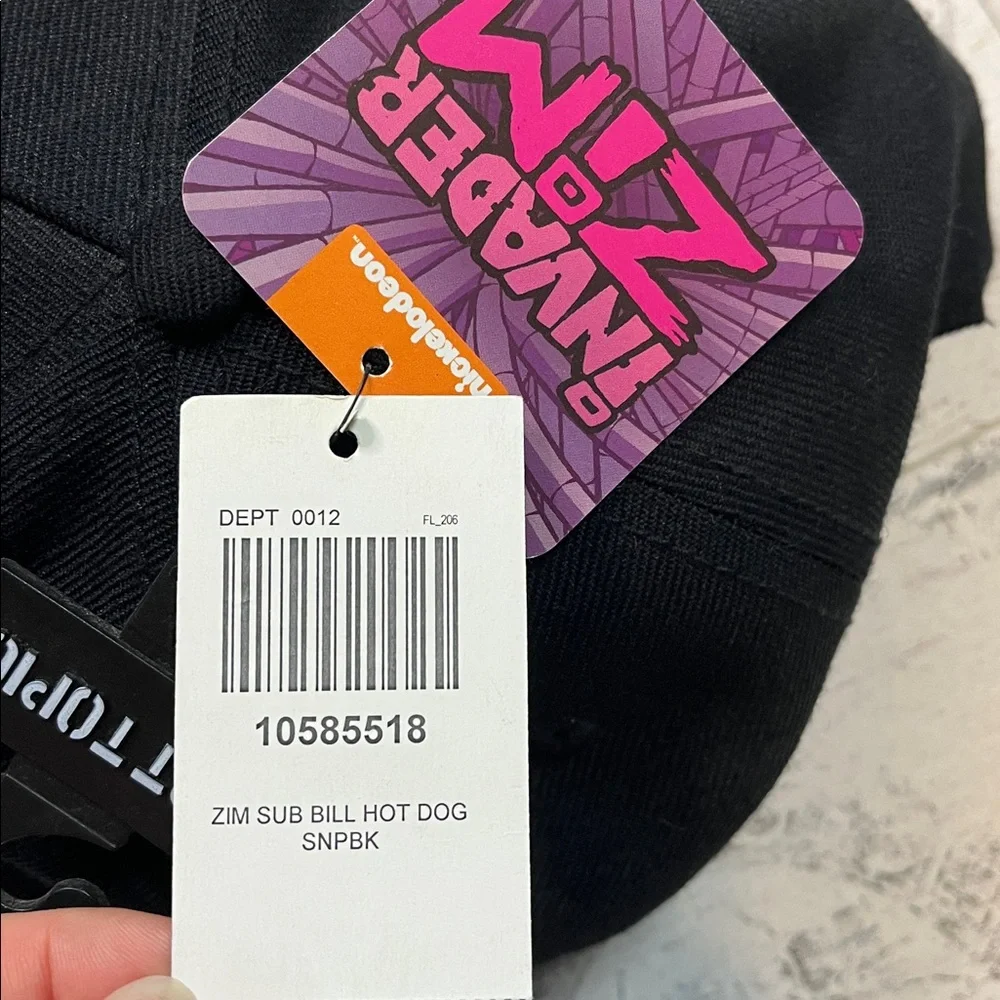 Hot Topic Invader Zim Gir With Hotdog Flat Brim Hat